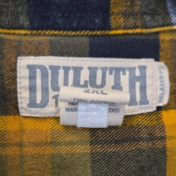 Duluth Trading Co Plaid Flannel Shirt Jacket 2XL | 100% Cotton - Picture 3 of 8